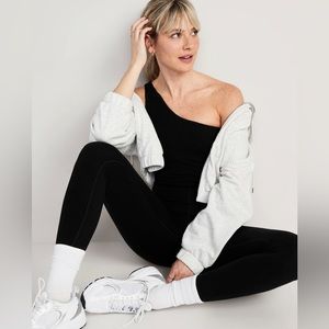 Old Navy One-Shoulder PowerChill 7/8-Length Bodysuit for Women Plus Size